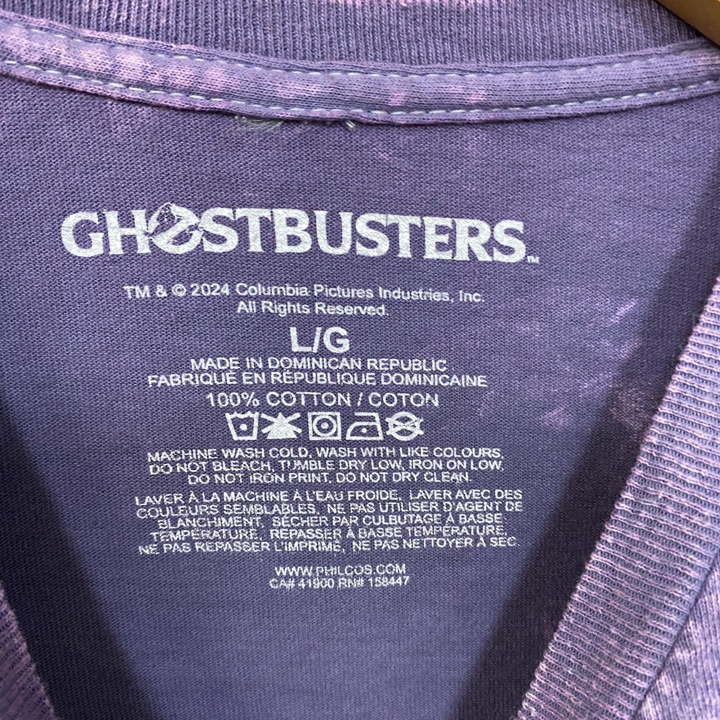 Ghostbusters Classic Team Retro Purple T-Shirt Large