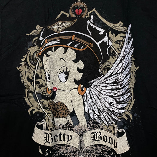 Fleischer Betty Boop Angel Cute Graphic T-Shirt Large