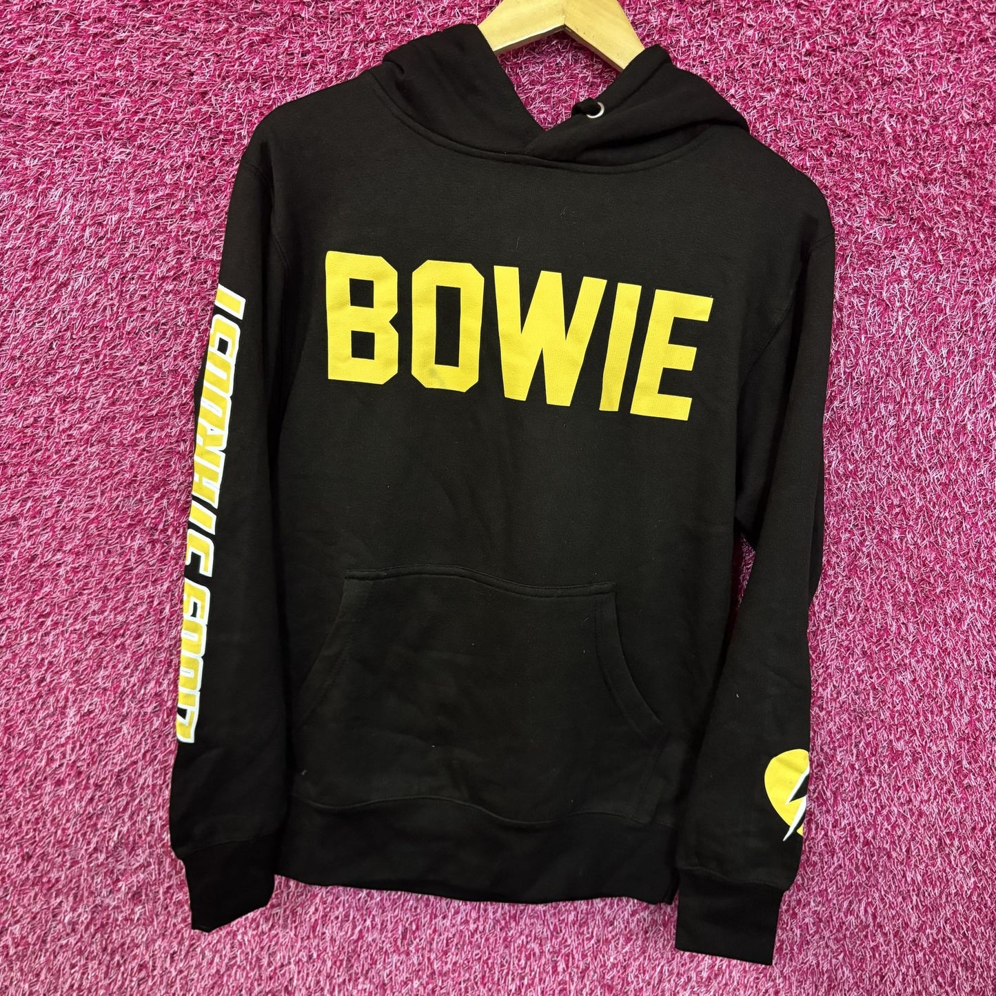 David Bowie Ziggy Stardust Black Women's Hoodie Small