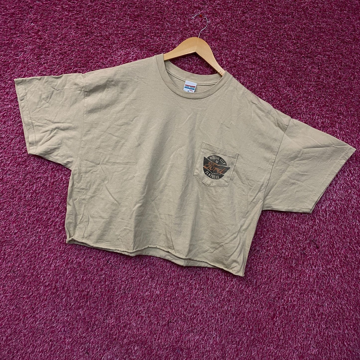Junk Food Ford Motor City Flathead Women's Crop T-Shirt XL