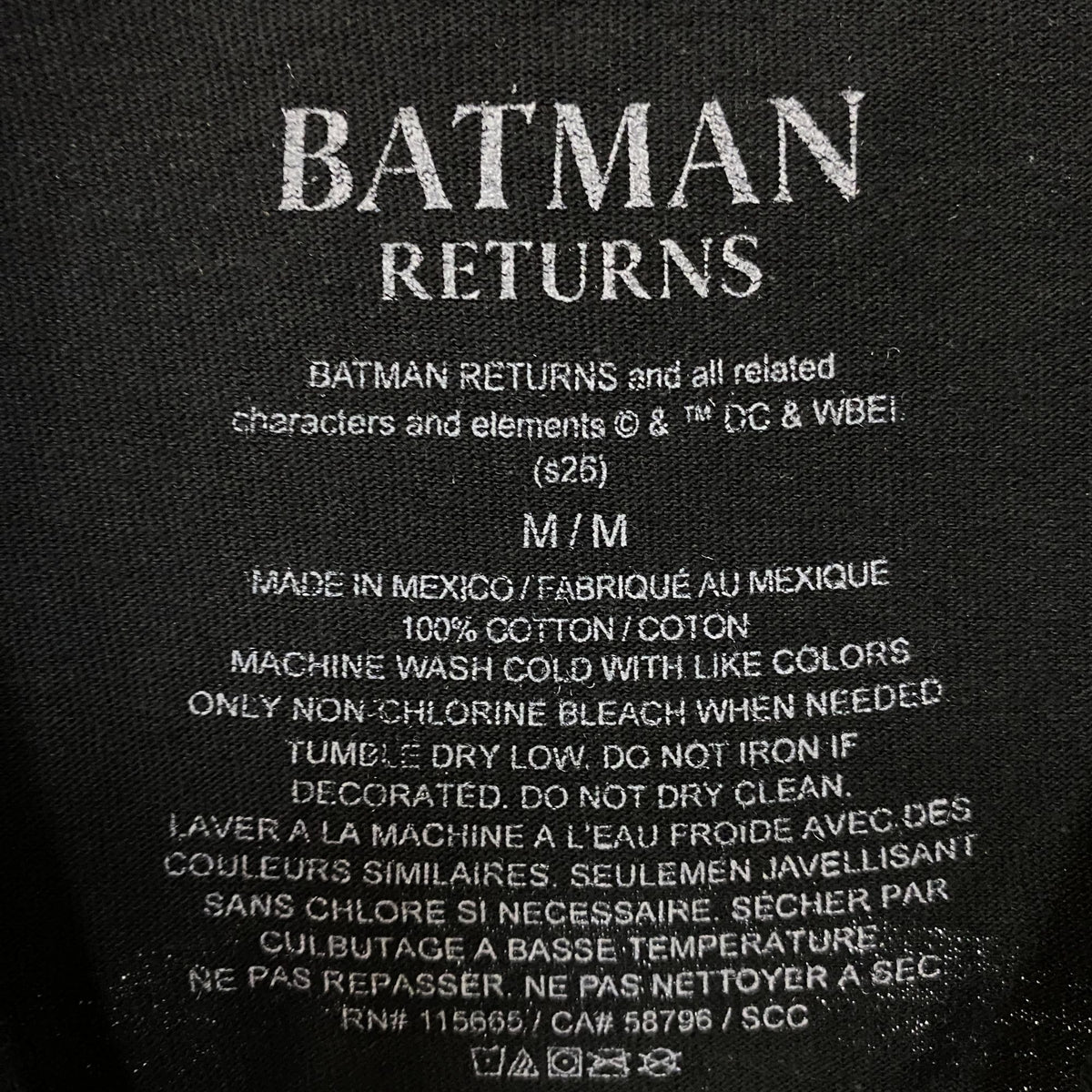 Batman Returns The Penguin Oswald Means Order Graphic T-Shirt Medium