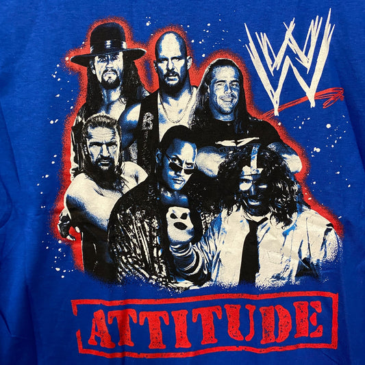WWE Attitude Era Graphic Design T-shirt Large