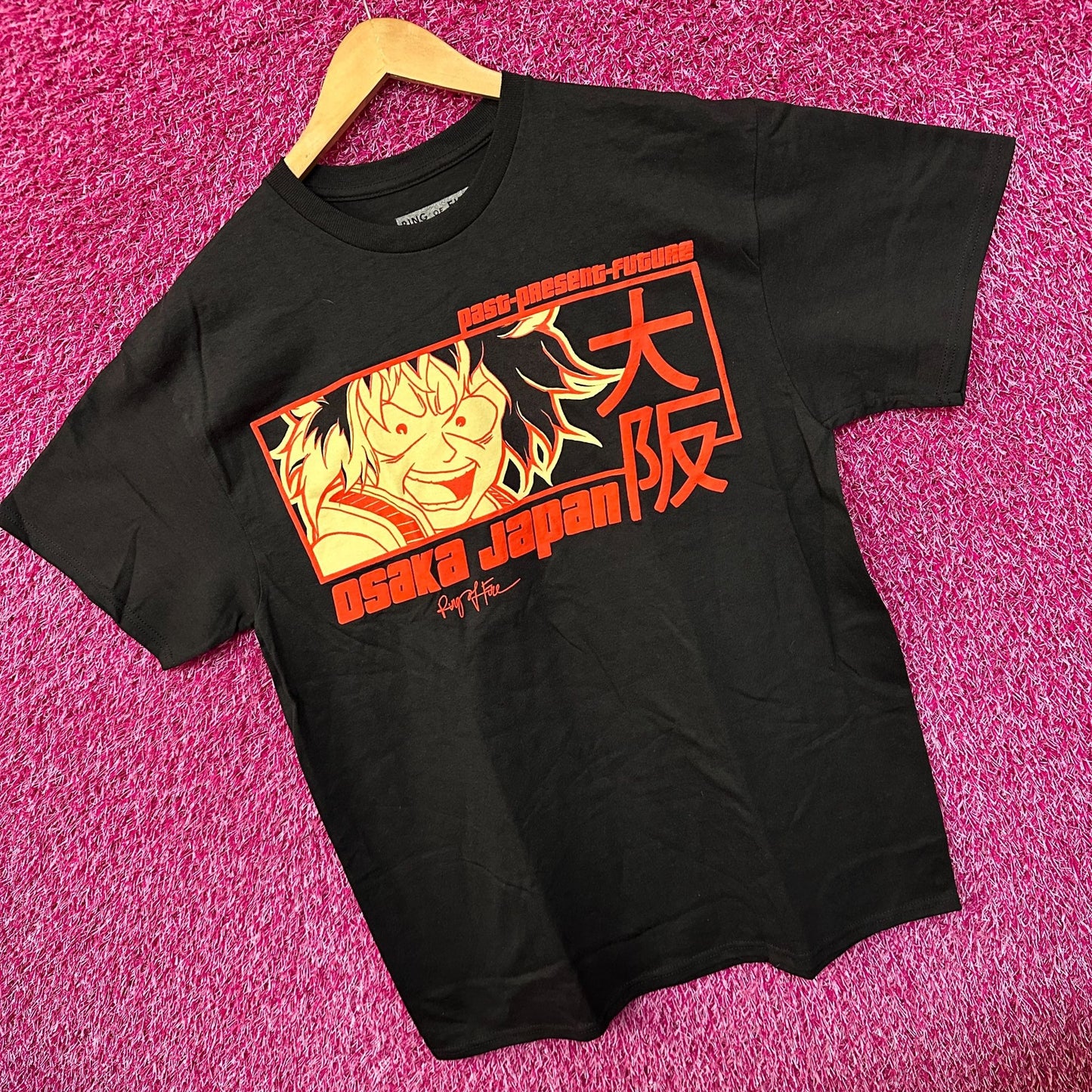 Osaka Japan Past Present Future Puffy Ring of Fire Tee L