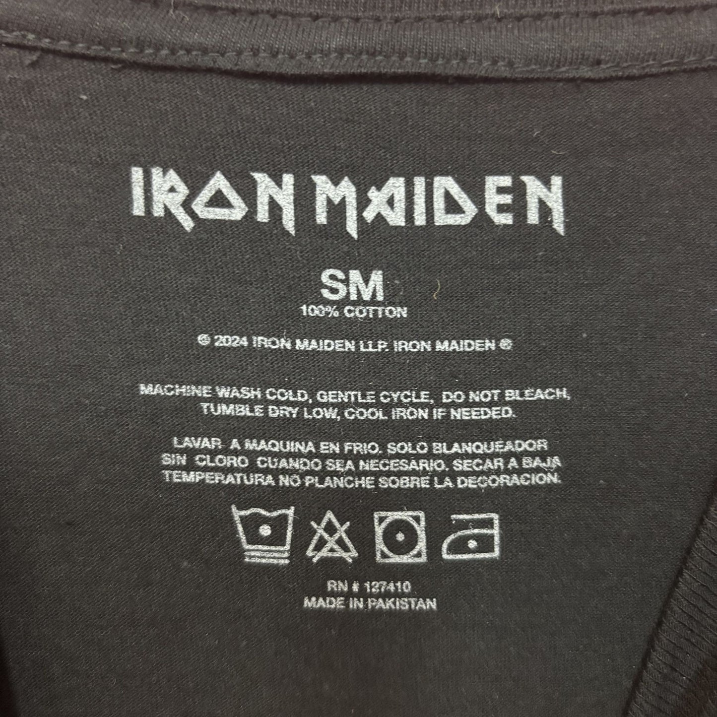 Iron Maiden Days of Futures Past 2024 Tour Black T-Shirt Small/ Medium