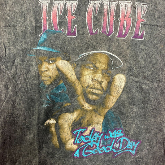 Ice Cube Today Was a Good Day West Coast Rap Acid Wash Tee large
