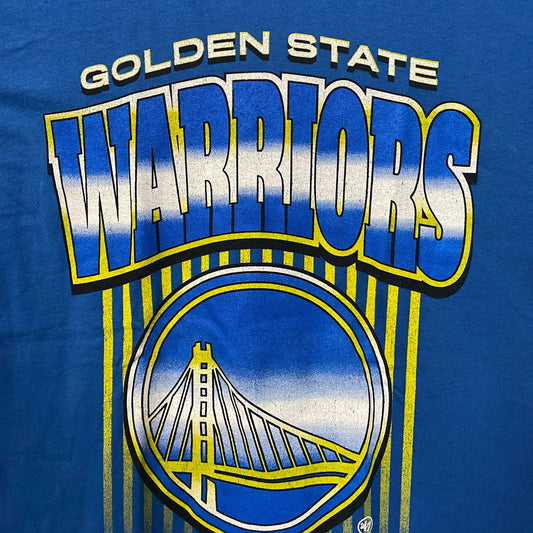 Golden State Warriors Retro Style Golden Gate Bridge NBA T-Shirt Small
