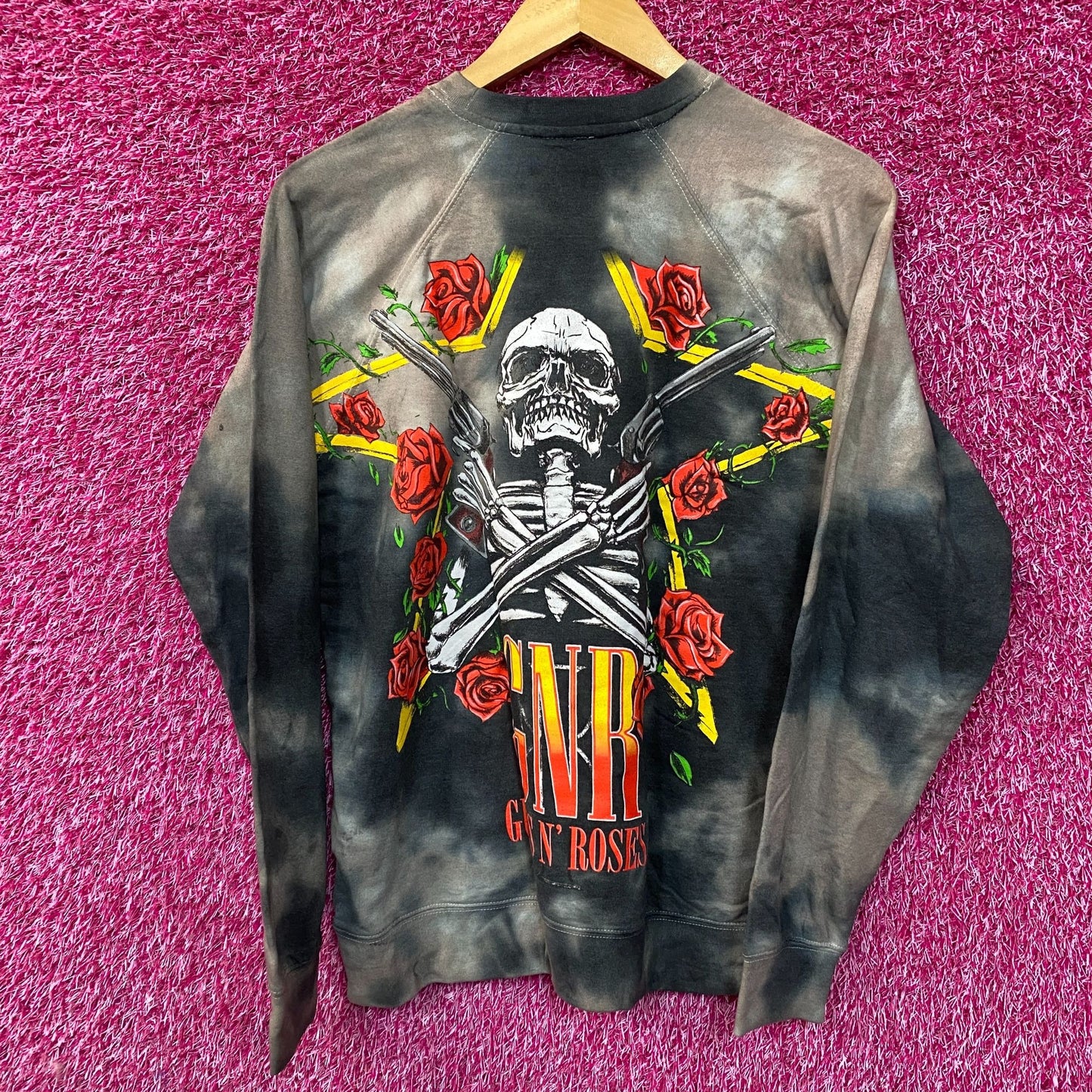 Guns N' Roses Rock Band Tie-Dye Sweatshirt Small