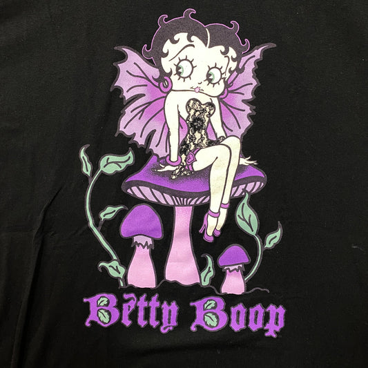Betty Boop Gothic Mushroom Pixie Animated Movie T-Shirt L