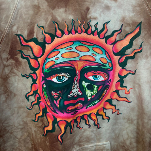 Sublime 1995 Summer Tour Tie Dye Ska Rock Band Hoodie Small