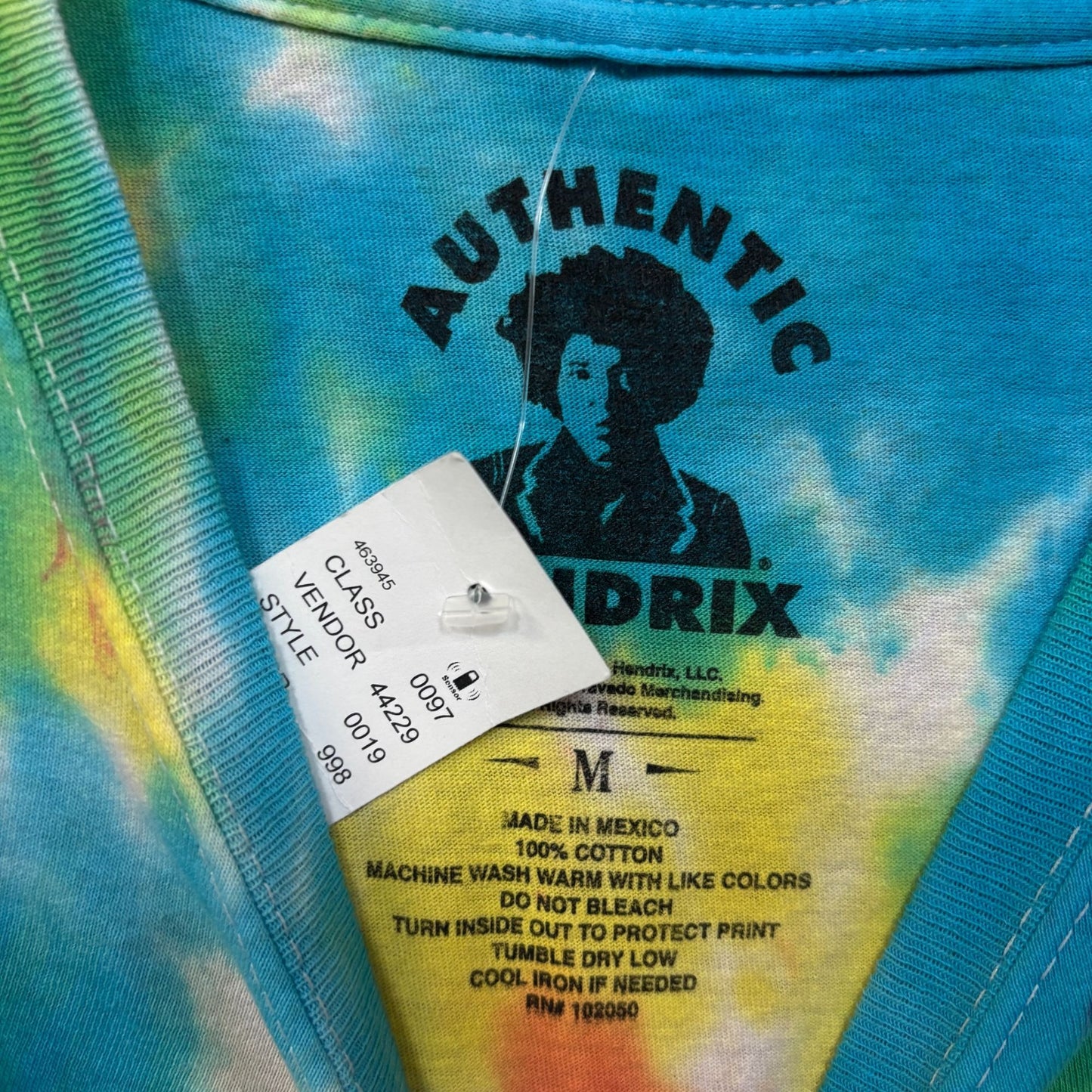 Jimi Hendrix Spell Out Psychedelic Rock Legend Tie Dye M