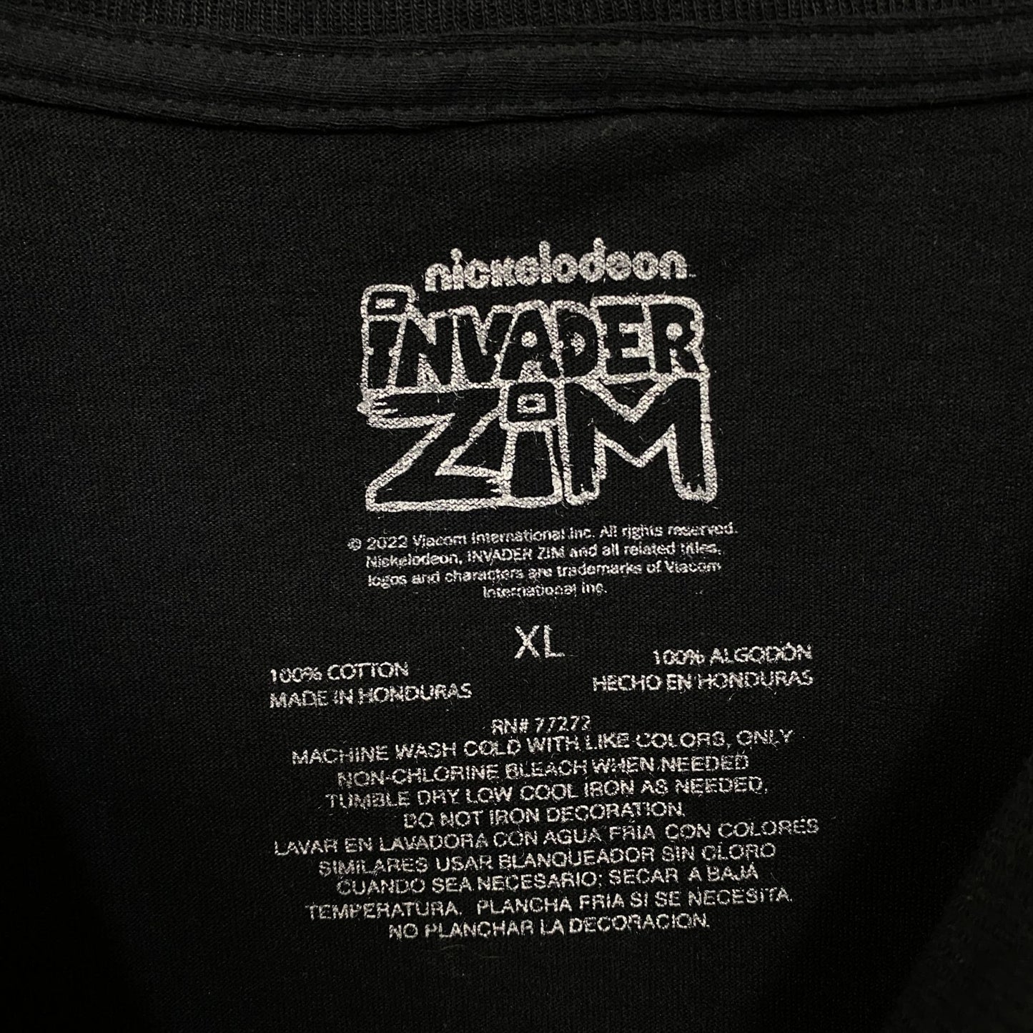 Invader Zim GIR Neon Scribble Graphic T-Shirt XL