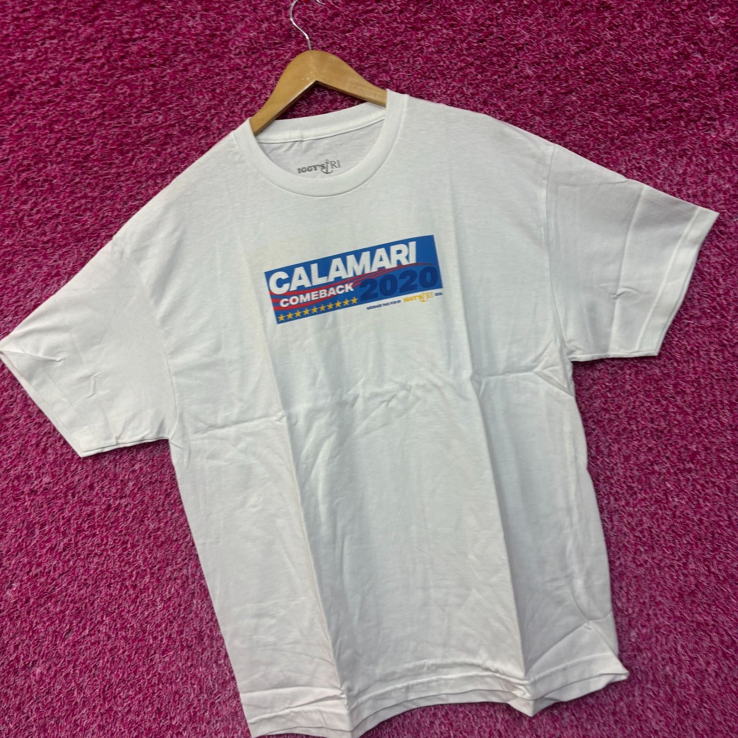 Doughboys Podcast IGGYs RI Calamari Comeback 20202 state Tshirt size XL
