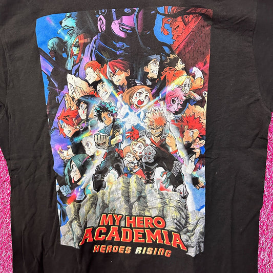 My Hero Academia Heroes Rising Anime Movie Poster Tee L