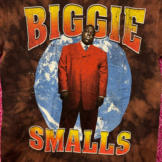 Biggie Smalls World The King of New York Rap Tie Dye tshirt size small