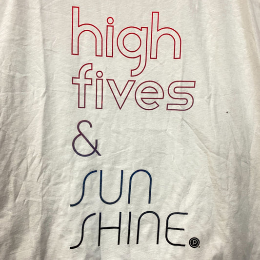 High fives And Sunshine Pure Barre Exclusive Tank Top size large