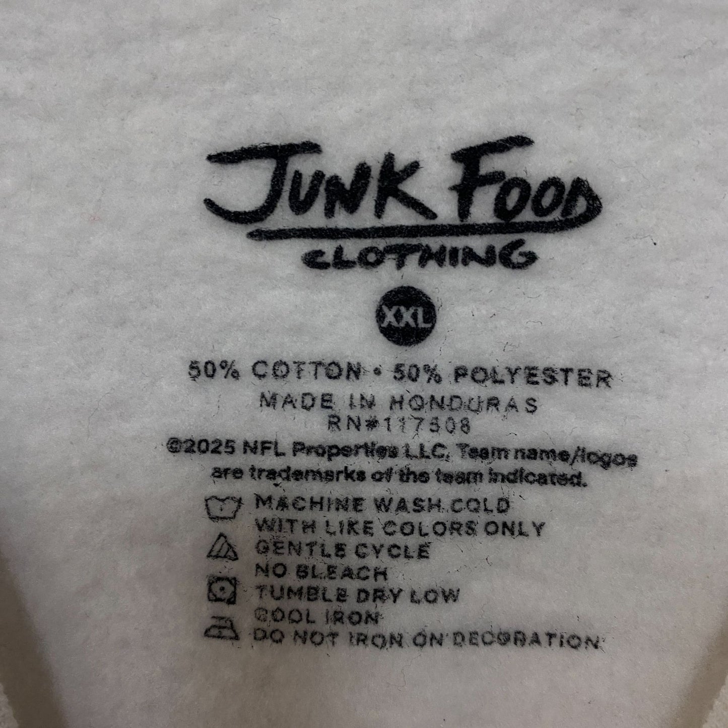 Junk Food Clothing Dallas Cowboys Repeat Bling Glitter Crewneck Sweatshirt 2XL