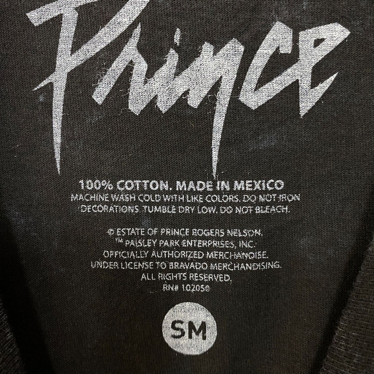 Prince Controversy Washed Acid-Wash Graphic T-Shirt Small