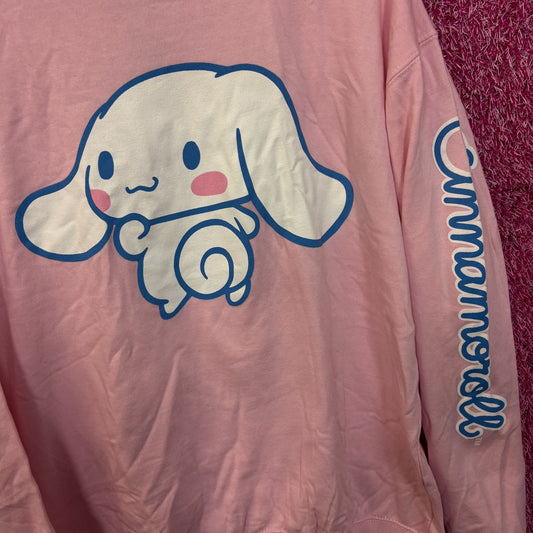 Cinnamoroll Sanrio Kawaii Anime Cartoon Crewneck Sweater L