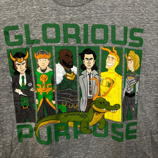 loki Glorious Purpose Comic book Tshirt medium