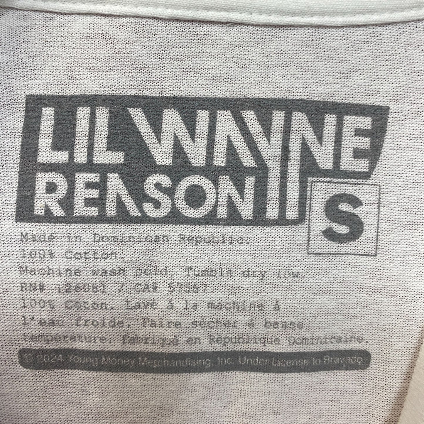 Reason Lil Wayne A Milli Lightning White T-Shirt Small