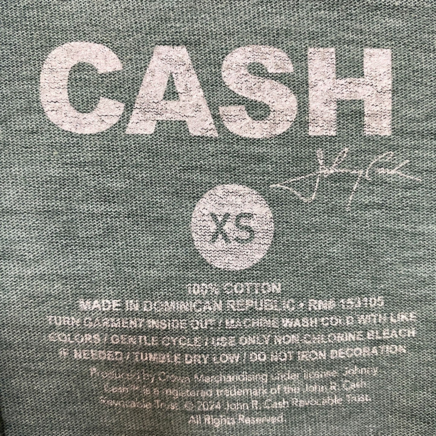 Johnny Cash Walk the Line Country T-Shirt Extra Small