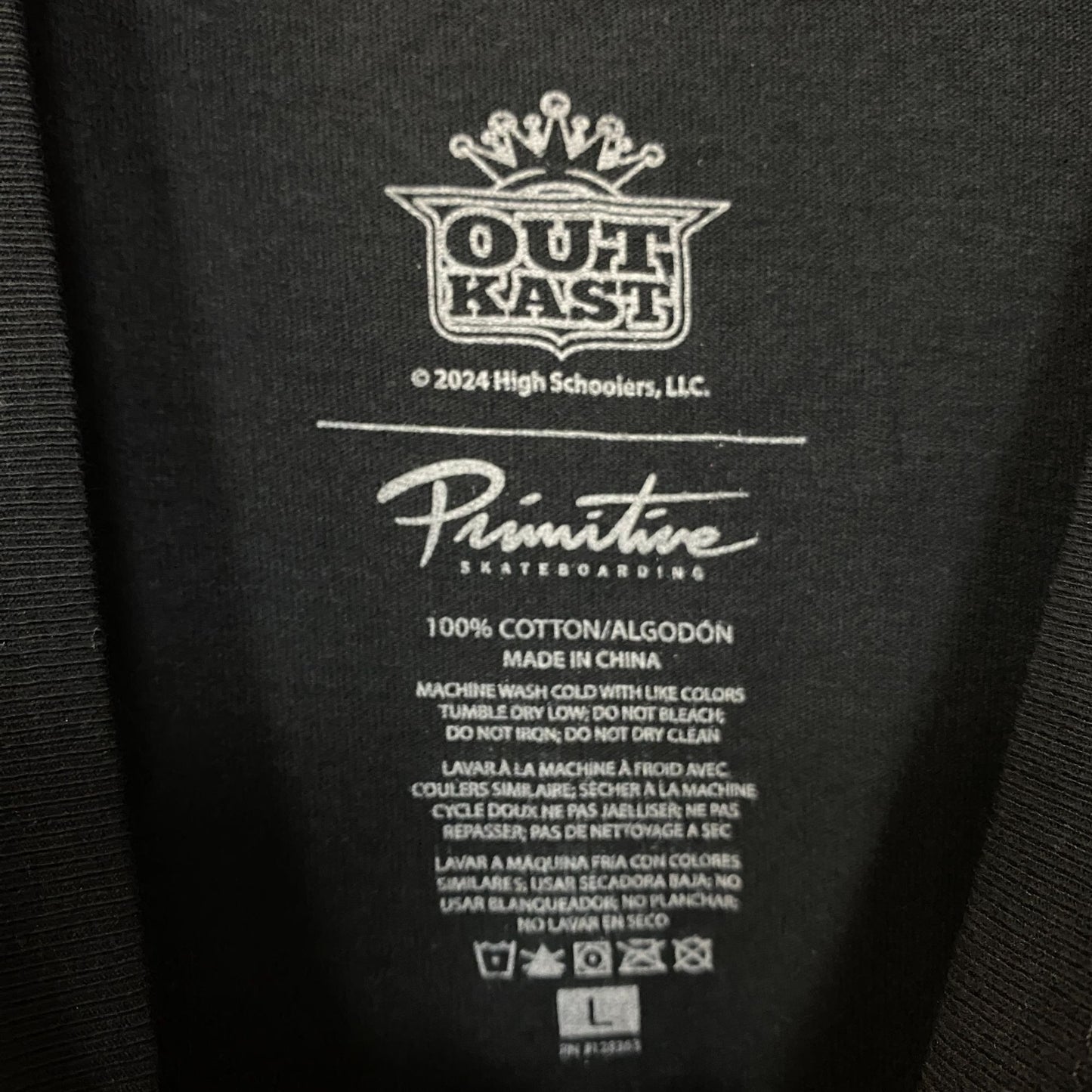 Outkast Primitive Collab Rap Tshirt size Large