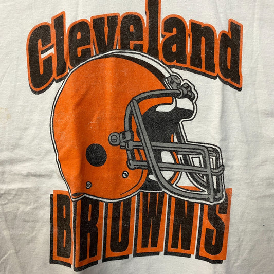 Junk Food Clothing NFL Cleveland Browns Throwback Helmet T-Shirt Medium