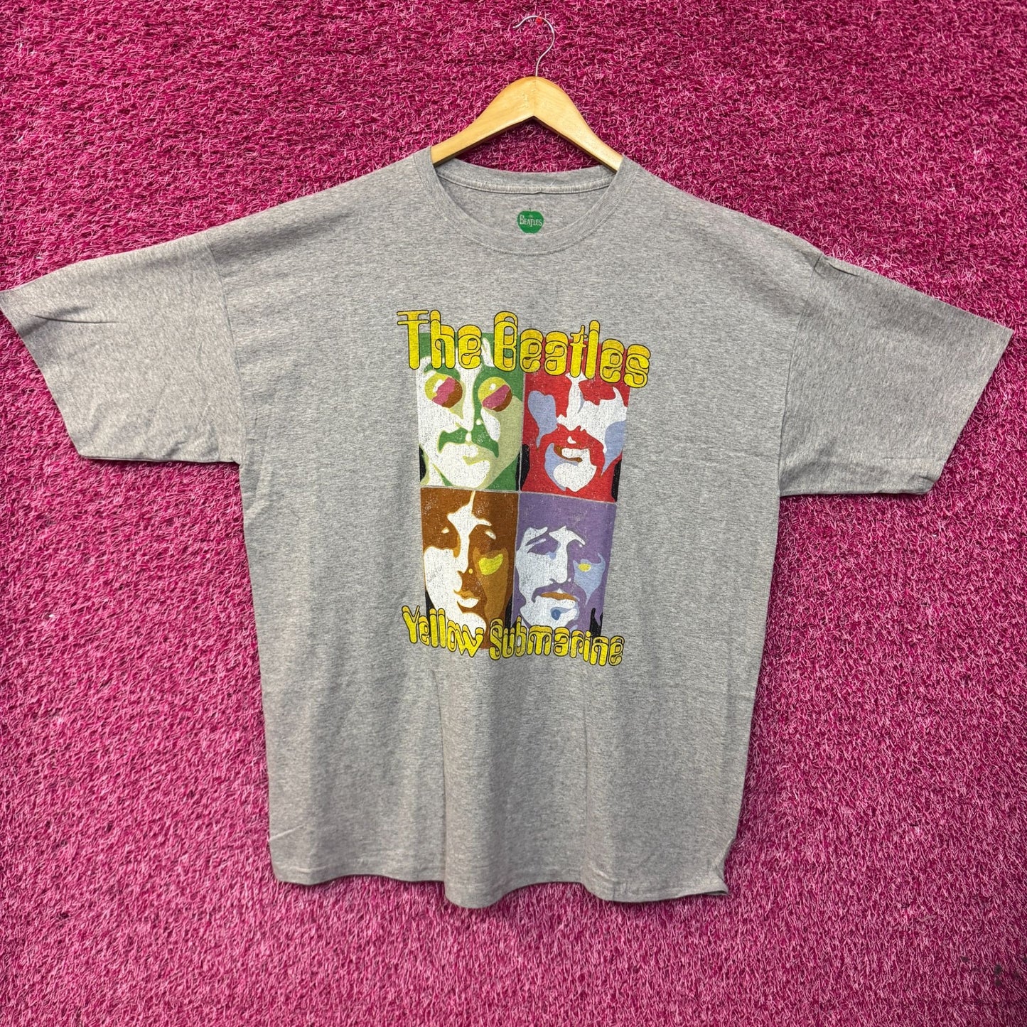 The Beatles Yellow Submarine Album Pop Art Rock Band Tee XXL