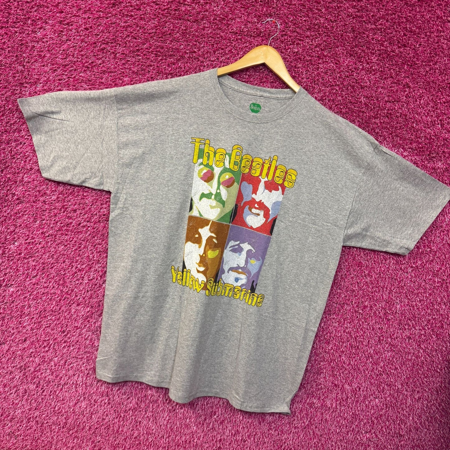 The Beatles Yellow Submarine Album Pop Art Rock Band Tee XXL