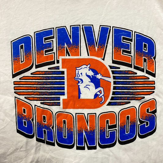 Junk Food Clothing NFL Denver Broncos Sleeveless Cropped T-Shirt XL