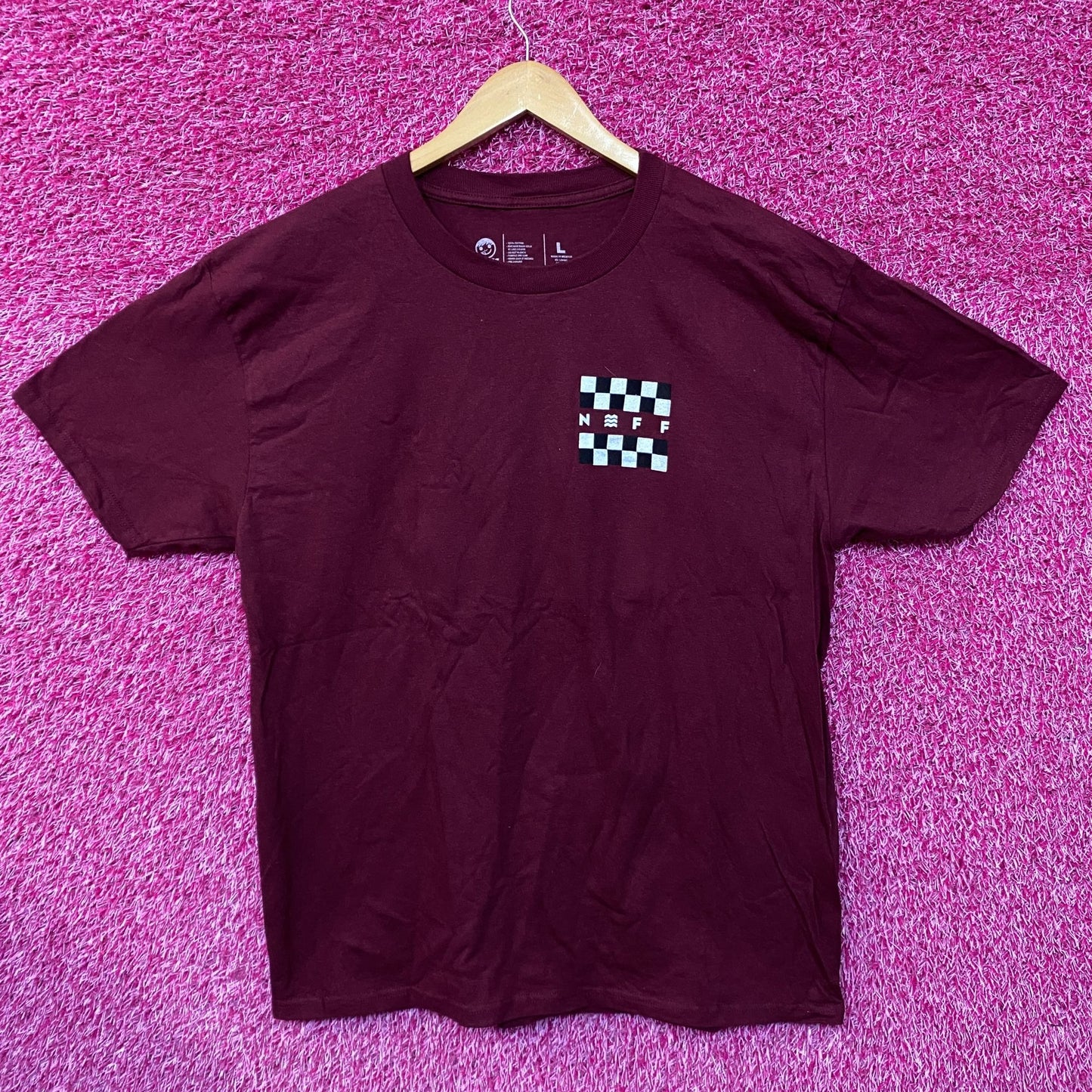 Neff Checkered Skater & Surfer Streetwear Tee L