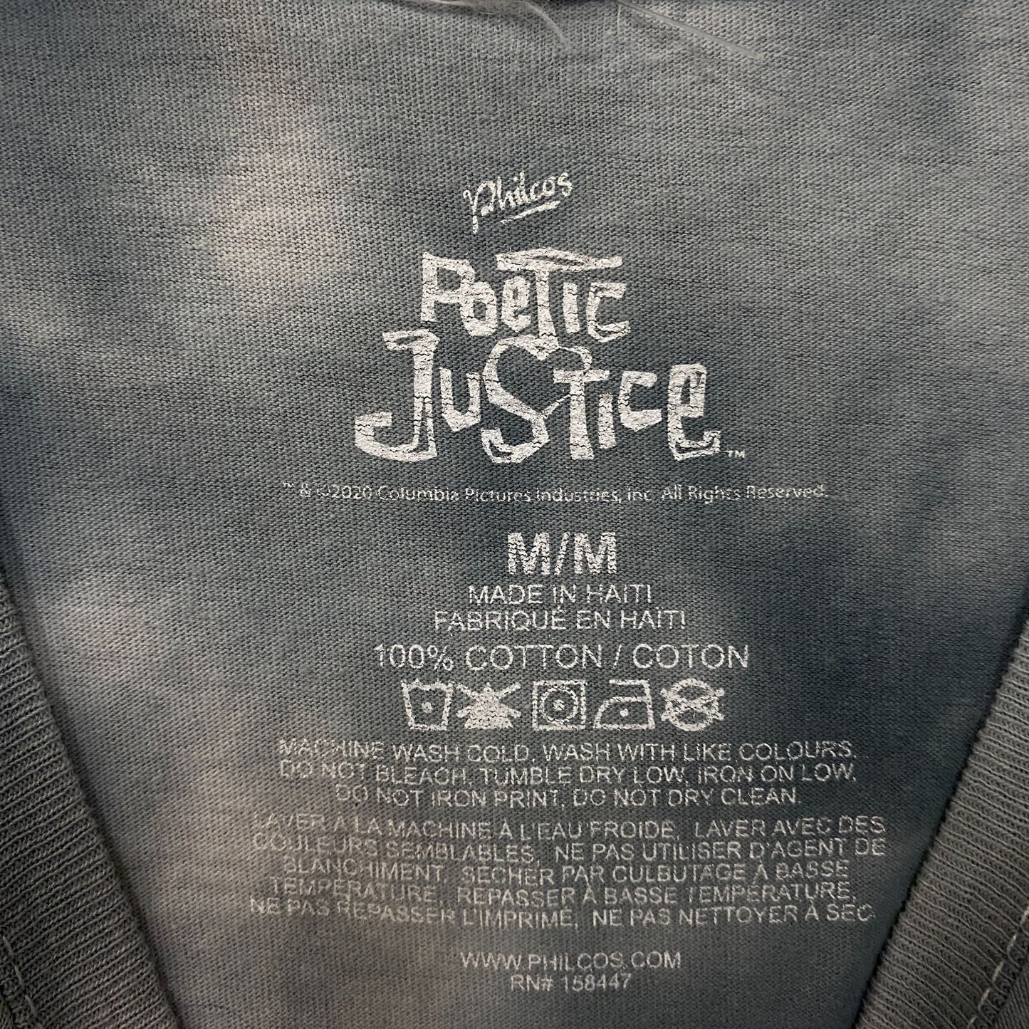 Tupac Shakur Poetic Justice Graphic T-Shirt Medium