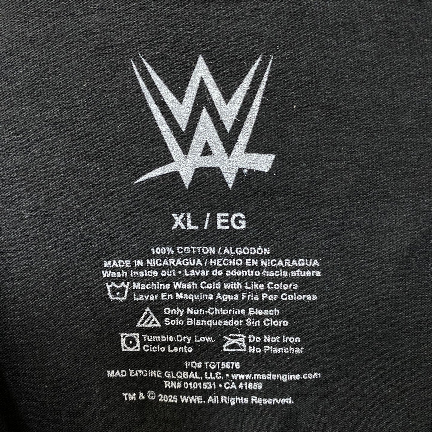 WWE Legends Wrestling Champions Poster T-Shirt XL