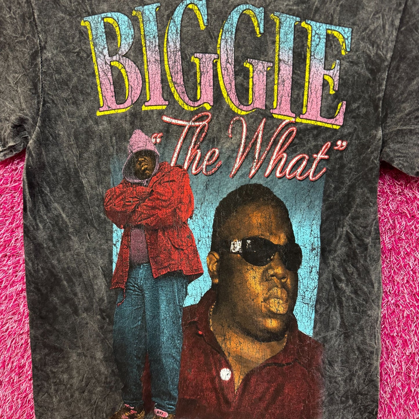 Biggie Smalls The What mineral wash shirt size small