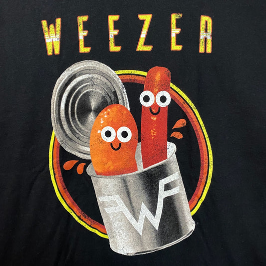 Weezer Rock Band Pork and Beans Vintage Youth Black T-Shirt XL