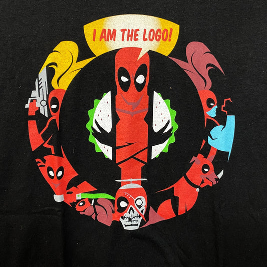 Deadpool I Am the Logo Promo Marvel x We Love Fine T-Shirt L