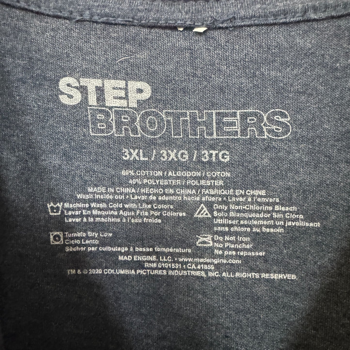Stepbrothers Portrait Movie Promo T-shirt size 3xl