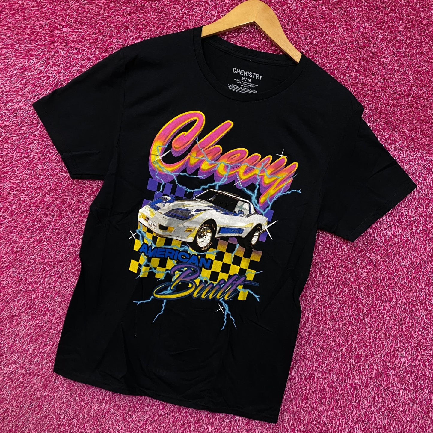 Chevy Corvette American Built Car Promo Tshirt size Medium
