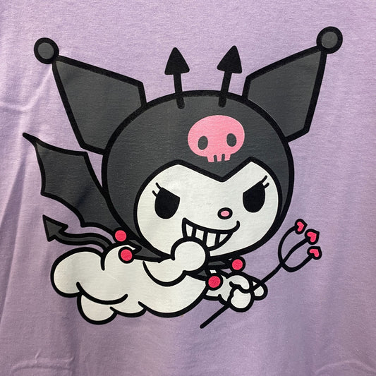 Kuromi The Naughty Kawaii Flying Fiend Sanrio Anime T-Shirt 2XL