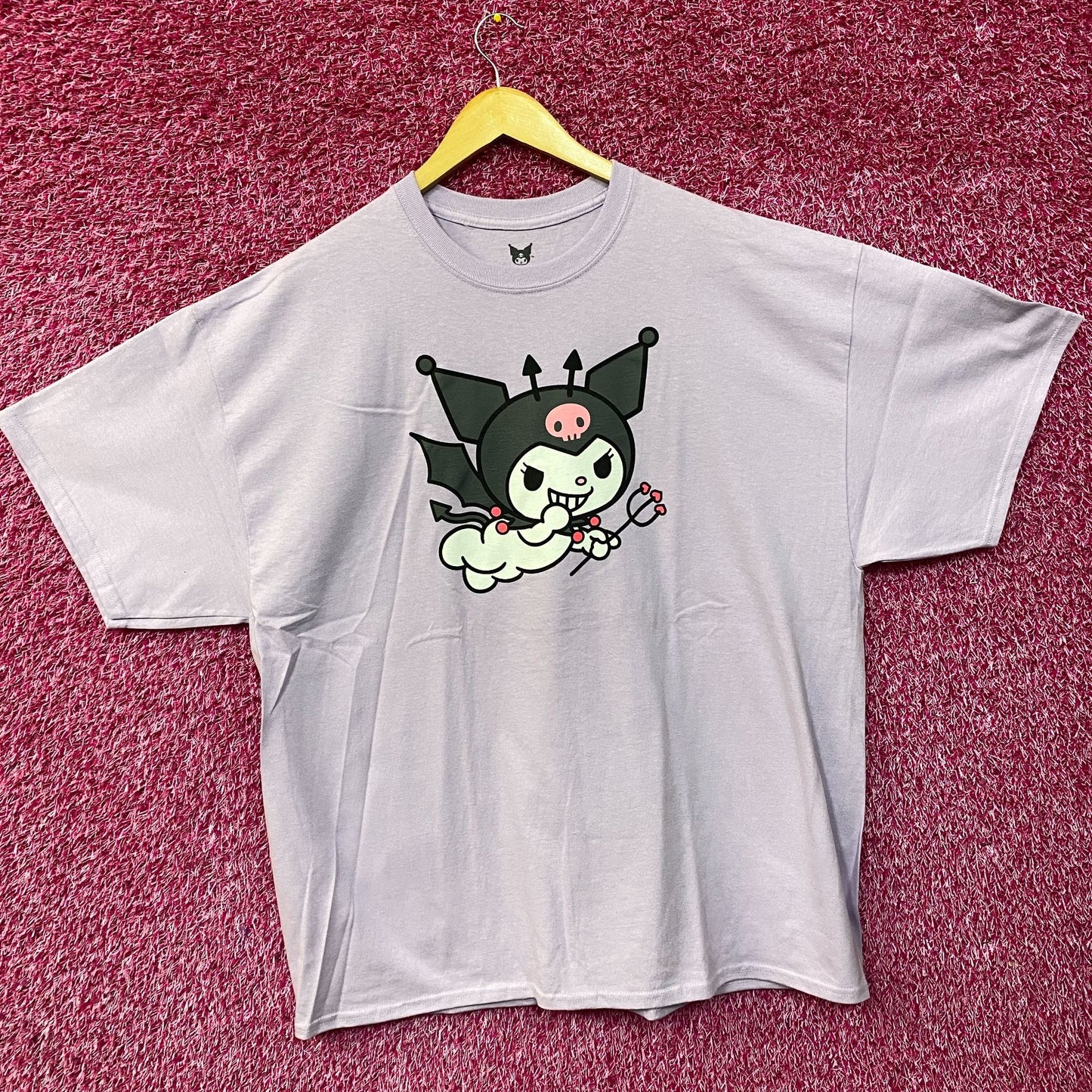 Kuromi The Naughty Kawaii Flying Fiend Sanrio Anime T-Shirt 2XL