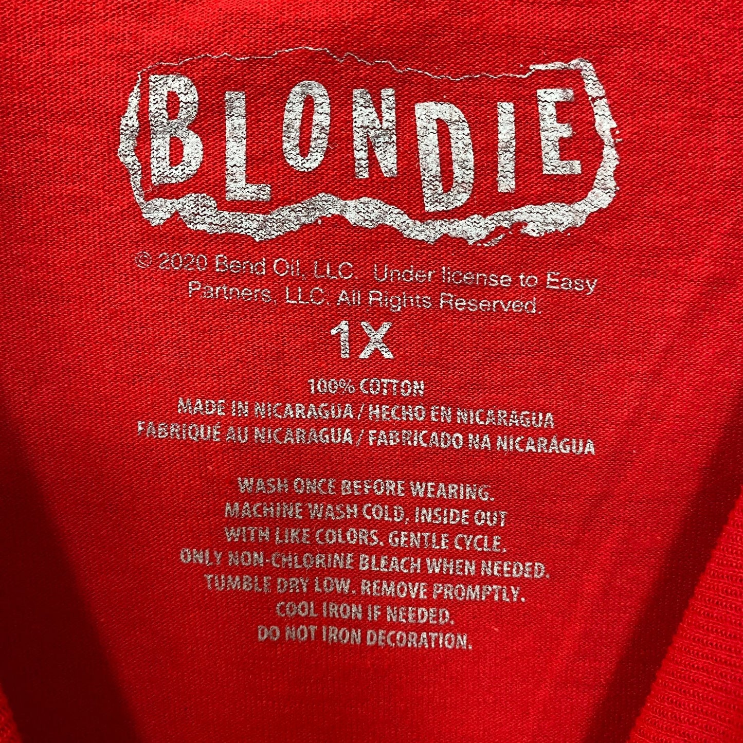 Blondie Parallel Lines Debby Harris Silhouette Band Tee 1x