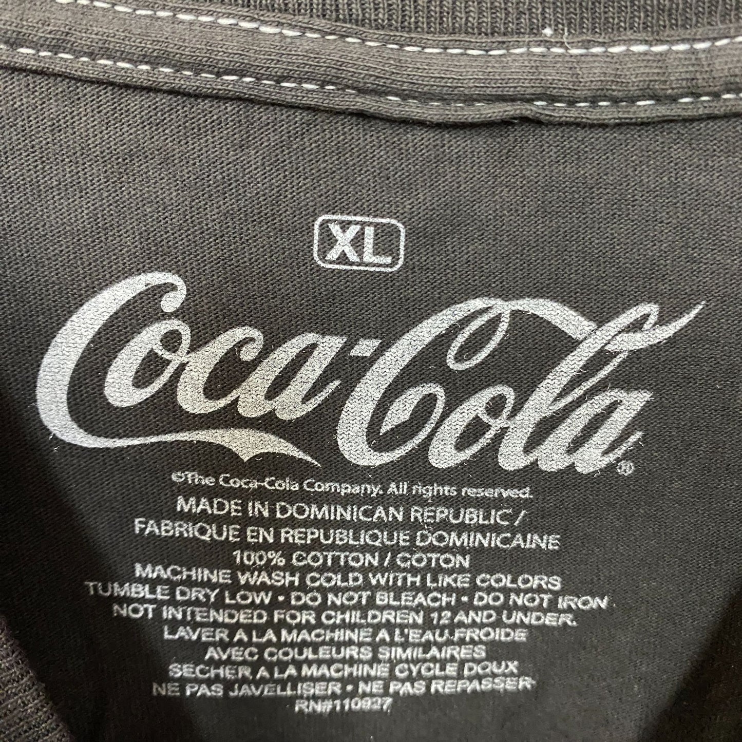 Coca- Cola Drink Promo Vintage-Style T-Shirt Size XL