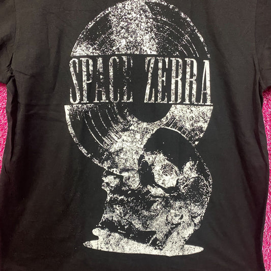 Space Zebra Broken Records Rock Band T-Shirt Large