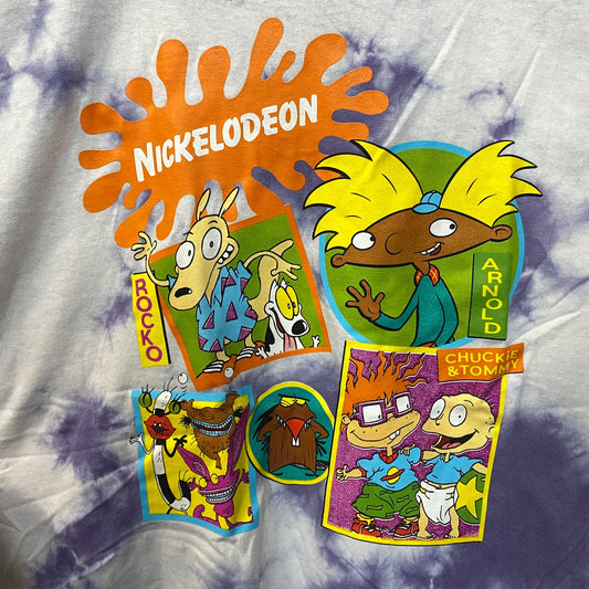 Nickelodeon Nick Toons Tie Dye Graphic Print T-Shirt 2XL
