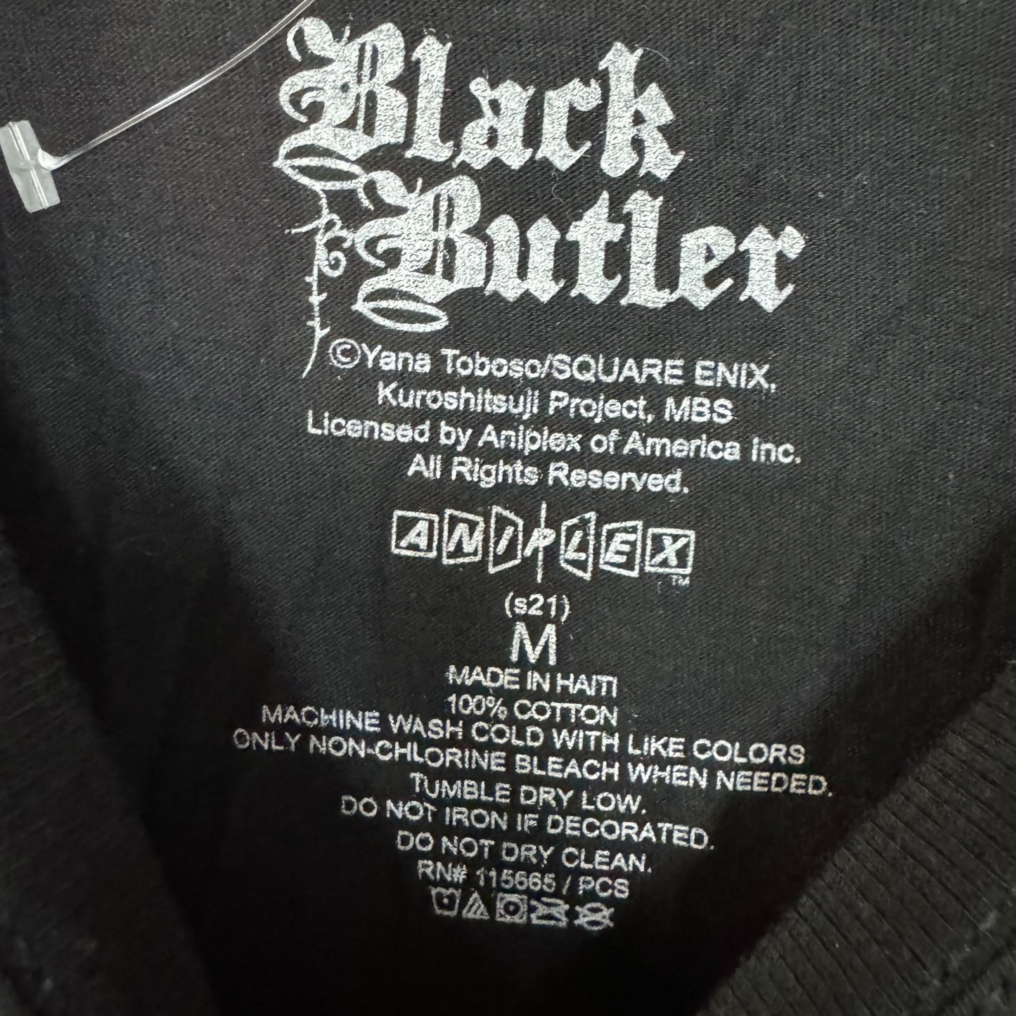 Black Butler Ciel Sebastian & Grell Anime Women’s Tee M