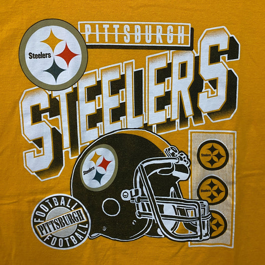 Junk Food Pittsburgh Steelers Checkdown Flea Market T-Shirt Medium