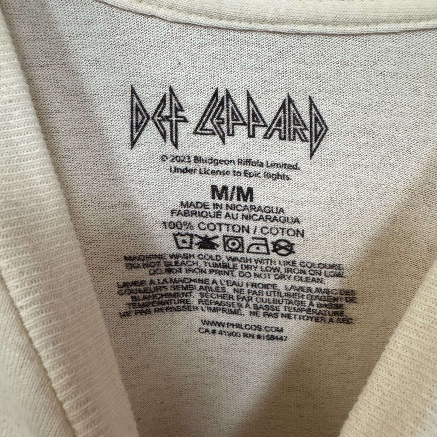 Def Leppard Animal 1987 Americana Tattoo Heavy Metal Tee M