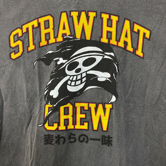 One Piece Straw Hat Crew Jolly Roger Logo Anime T-Shirt Small