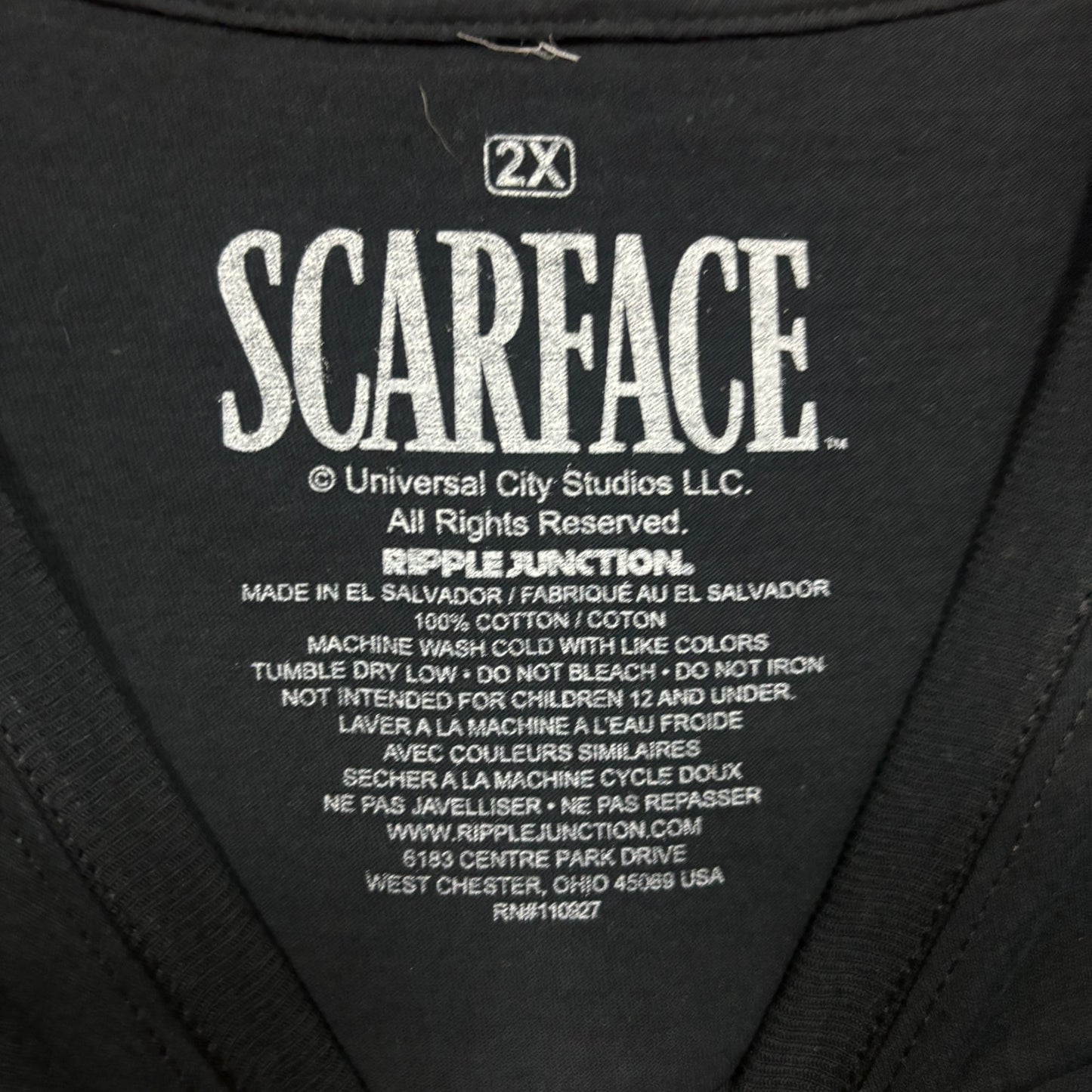 Scarface Tony Montana Movie Tshirt Size 2X