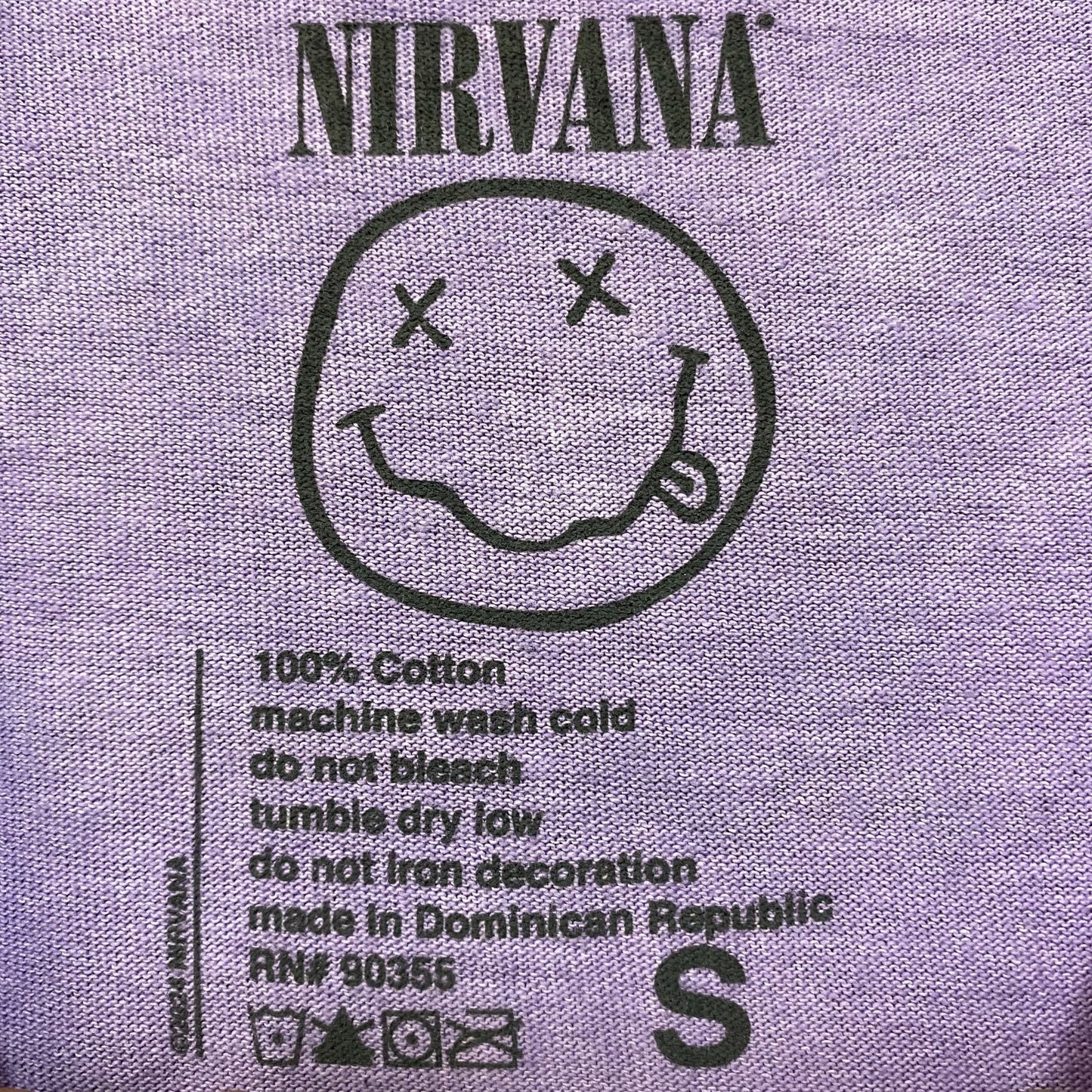 Nirvana In Utero Album Art & Track-listing Grunge Band Tee S